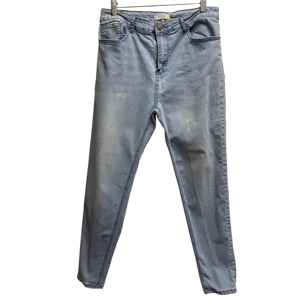 Forever 21 Womens High Rise Skinny Jeans Light Wash Blue Size 30 Denim Pants